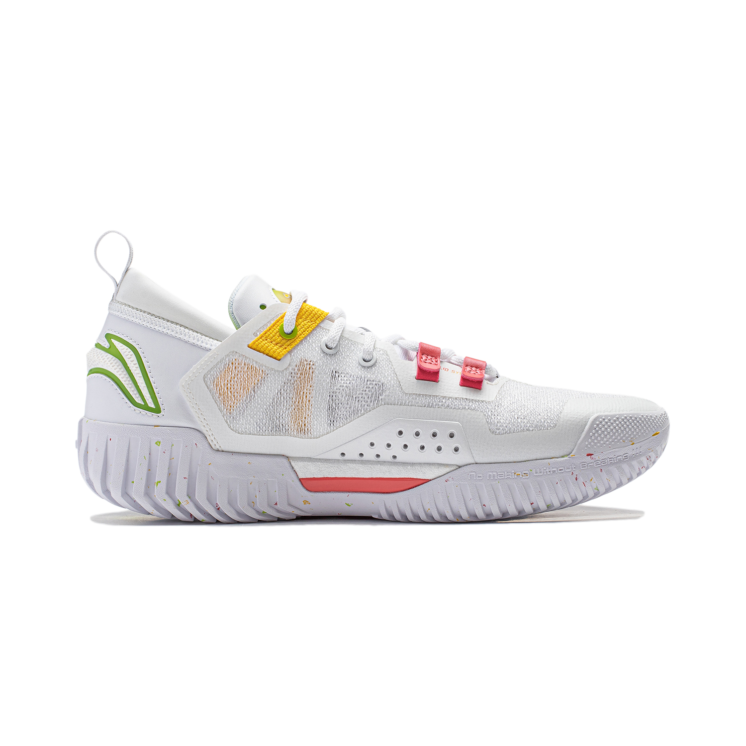 Li Ning BadFive 3 Low Slip Resistant And Breathable Support Low top Basketball Shoes Men’s Standard White