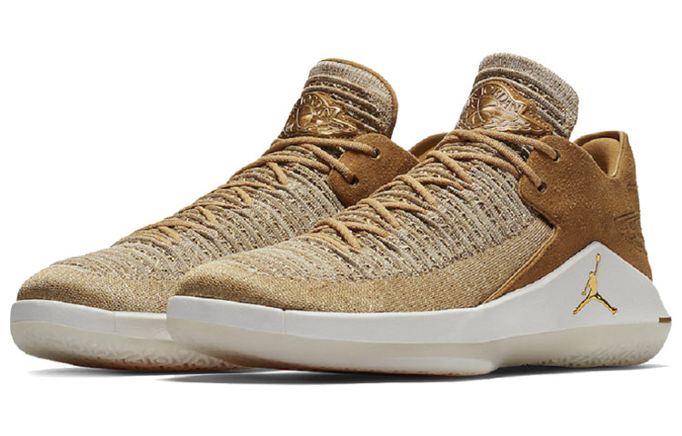 Мужские кроссовки Jordan Air Jordan 32 Low PF (коричневые) — фото 3
