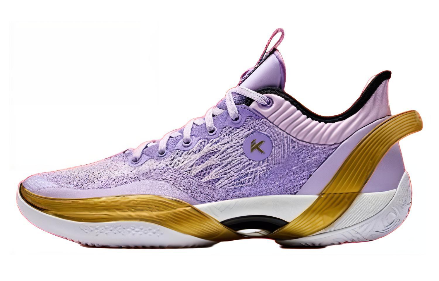 Anta Three point Rain1.0 Cushioning Abrasion Resistant Low top Basketball Shoes Men's Purple