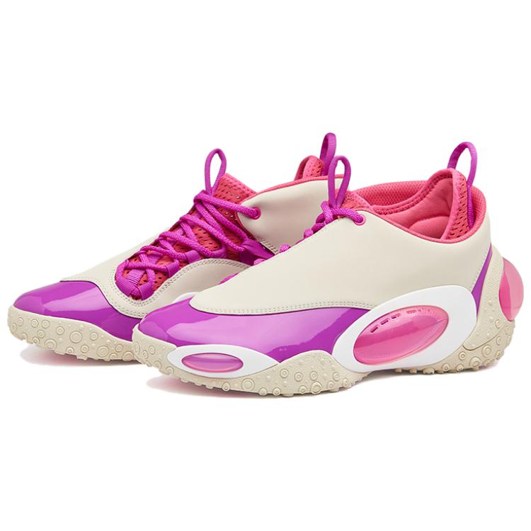 Senzubean Basketball Shoes Unisex Low Top Purple/Gray/Pink