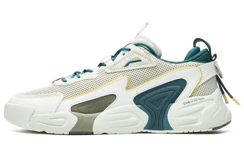 FILA Vorte Textile, Synthetic Leather Low top Vintage Basketball Shoes Men's Gray Green