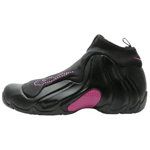 Nike Air Flightposite Comfortable and Versatile Wear-Resistant High Top Basketball Shoes Women's Black Pink