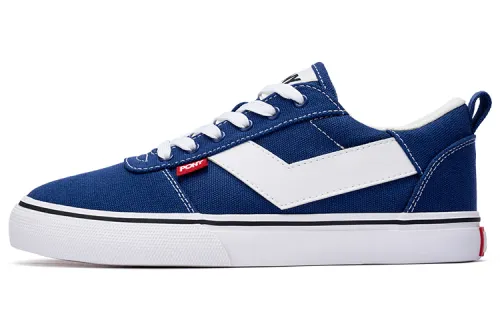 Pony Skate Slip Resistant Cushioning Low top Skateboard Shoes Unisex Blue White