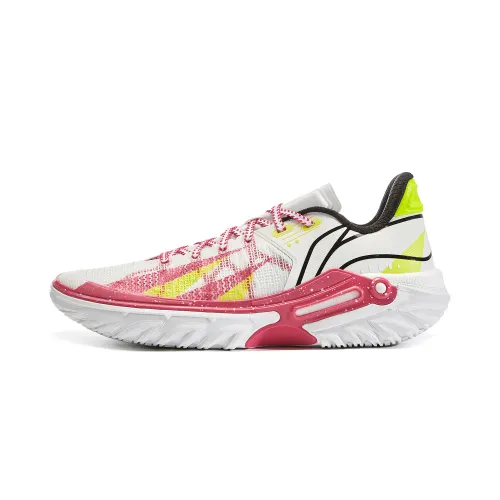 Li Ning Jie Ao 2 Basketball Shoes Men's Low Top White Red