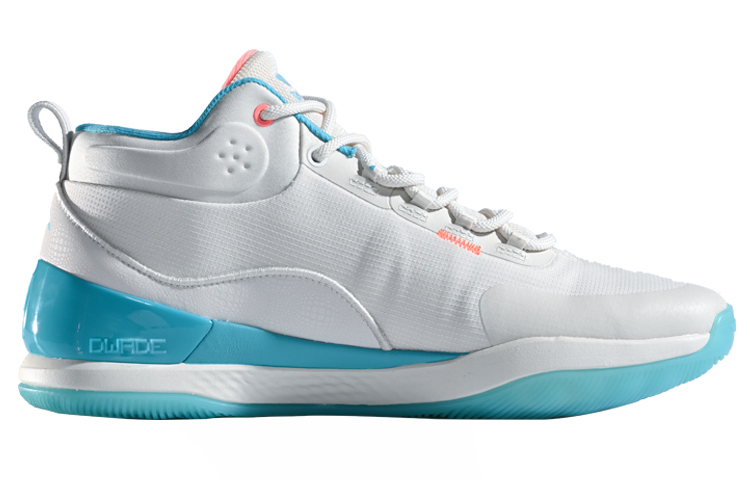 Li Ning Way Of Wade 9 37 TD Cushioning Slip Resistant Abrasion Resistant Mid top Basketball Shoes Blue Green