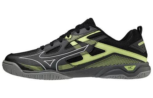 Mizuno Wave Kaiserburg 7 Low Tops Pingpong/Table Tennis Shoe Black Yellow