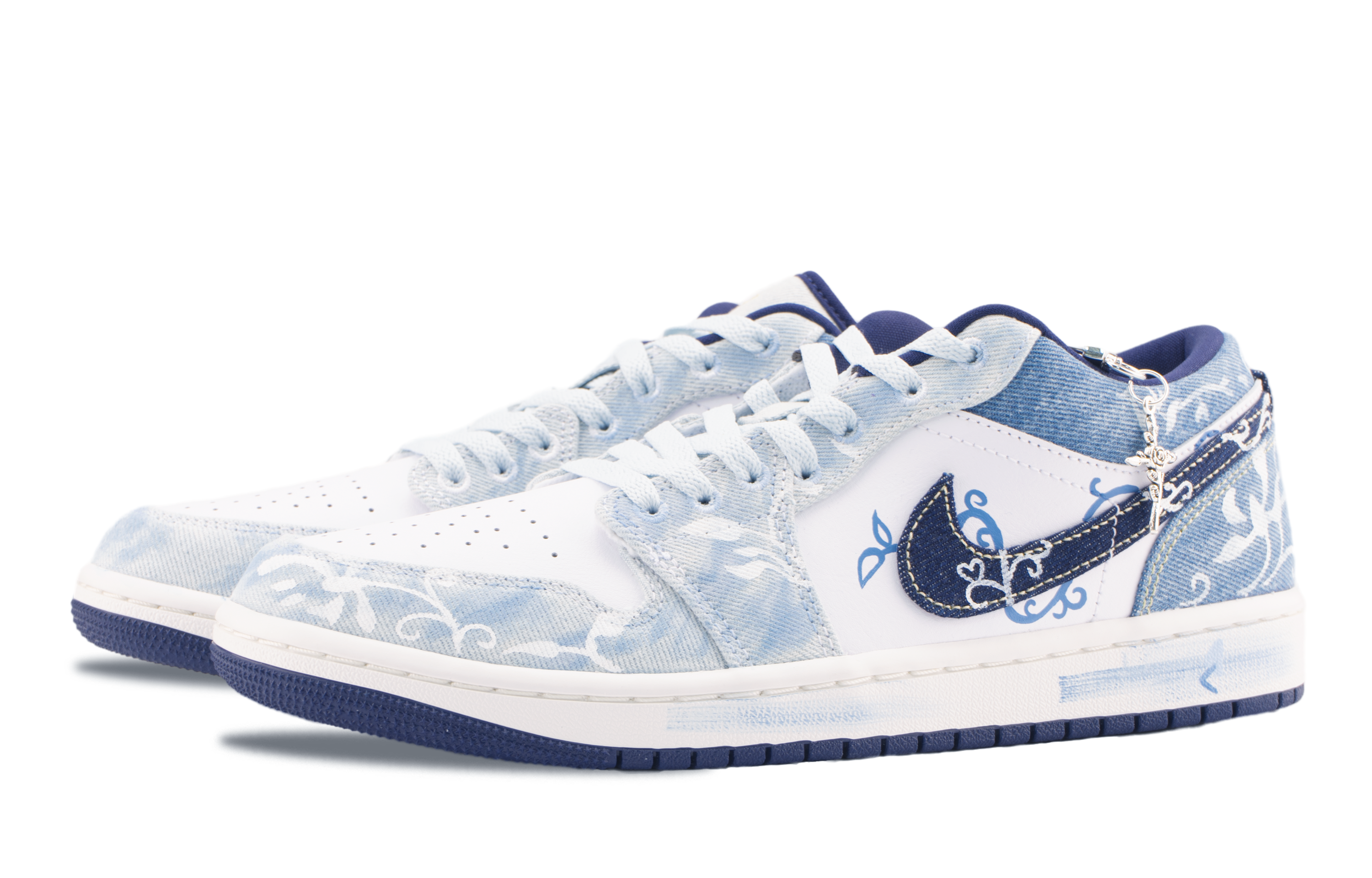 Jordan Air Jordan 1 Celadon Misty Rain Abrasion Resistant Abrasion Resistant Low top Vintage Basketball Shoes Men’s