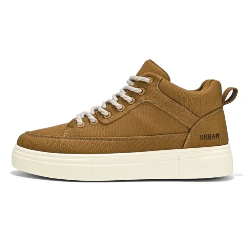 URBAN AUTHENTIC Slip Resistant, Abrasion Resistant, Lightweight, Height Increasing High top Canvas Shoes Men's