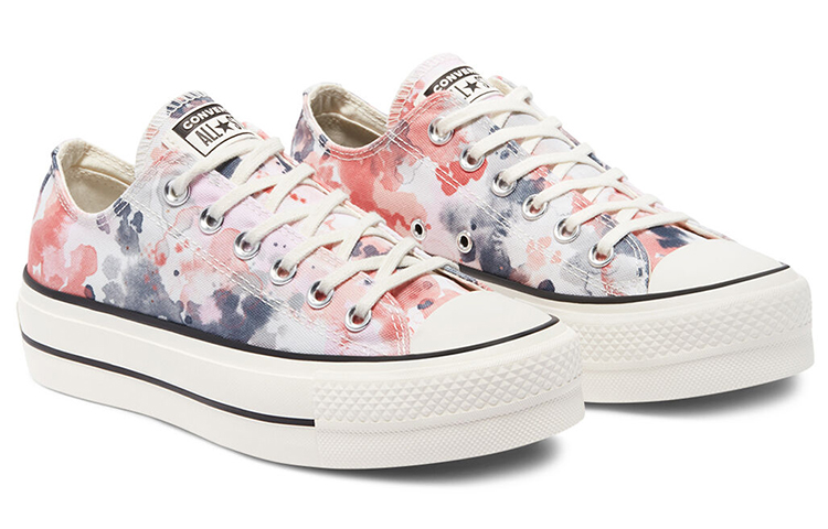 Женские кеды Converse Chuck Taylor All Star Low Top (розово-черные) — 粉/墨黑 — фото 2