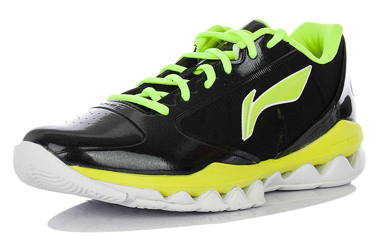 Li Ning Arc 3.0 Cushioning Slip Resistant Abrasion Resistant Coverage Low top Basketball Shoes Men’s Black Yellow