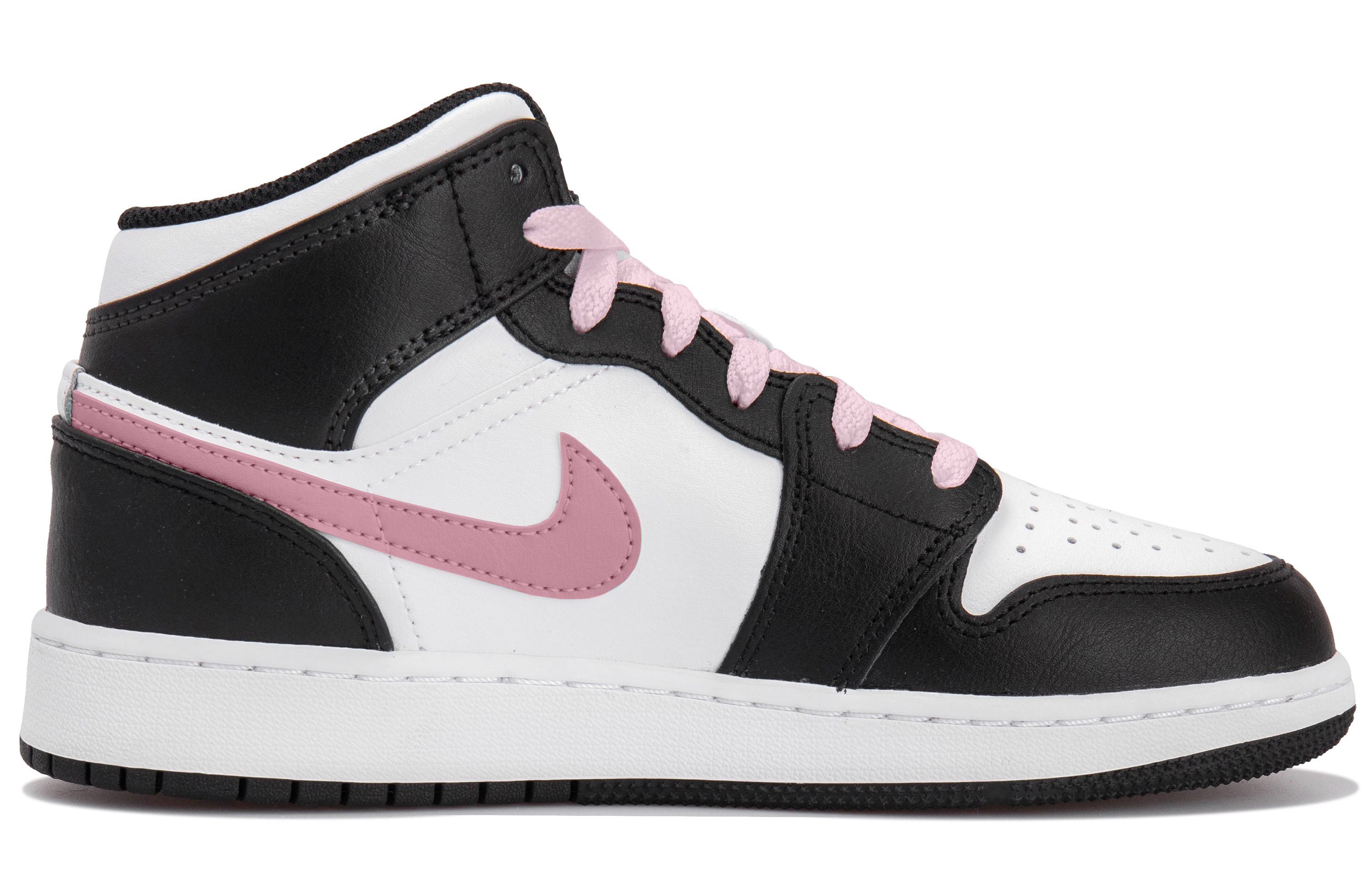 Jordan Air Jordan 1 High top Vintage Basketball Shoes Women’s White Black Pink