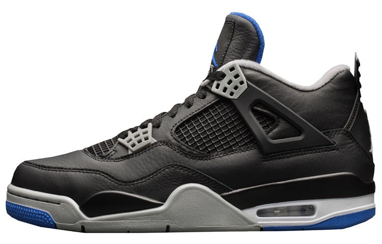 Мужские кроссовки Jordan Air Jordan 4 Retro Motorsports Alternate (черно-синие)