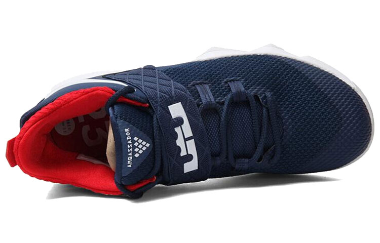 Мужские кроссовки Nike Ambassador 10 Navy White Rniversity Red 10 (сине-бело-красные) — фото 3
