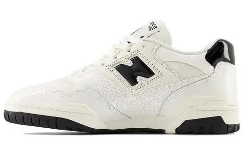 New Balance 550 Sea Salt Black Patent