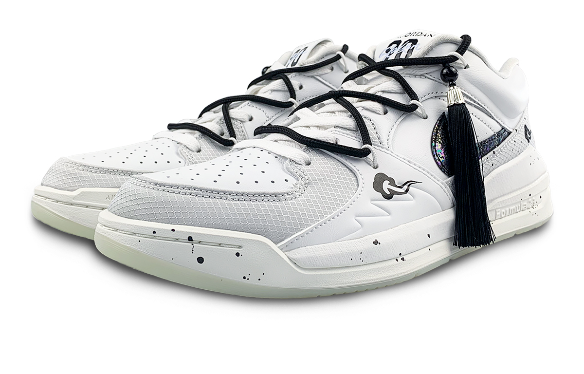 Jordan Stadium 90 Abrasion Resistant Low top Vintage Basketball Shoes Men’s White