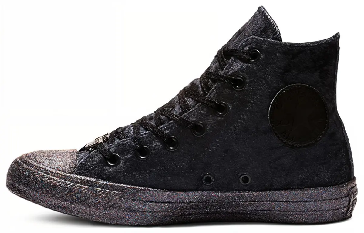 Chuck Taylor All Star Miley Cyrus x Chuck Taylor All Star Wmns Converse Hi 'Black Silver' Women's