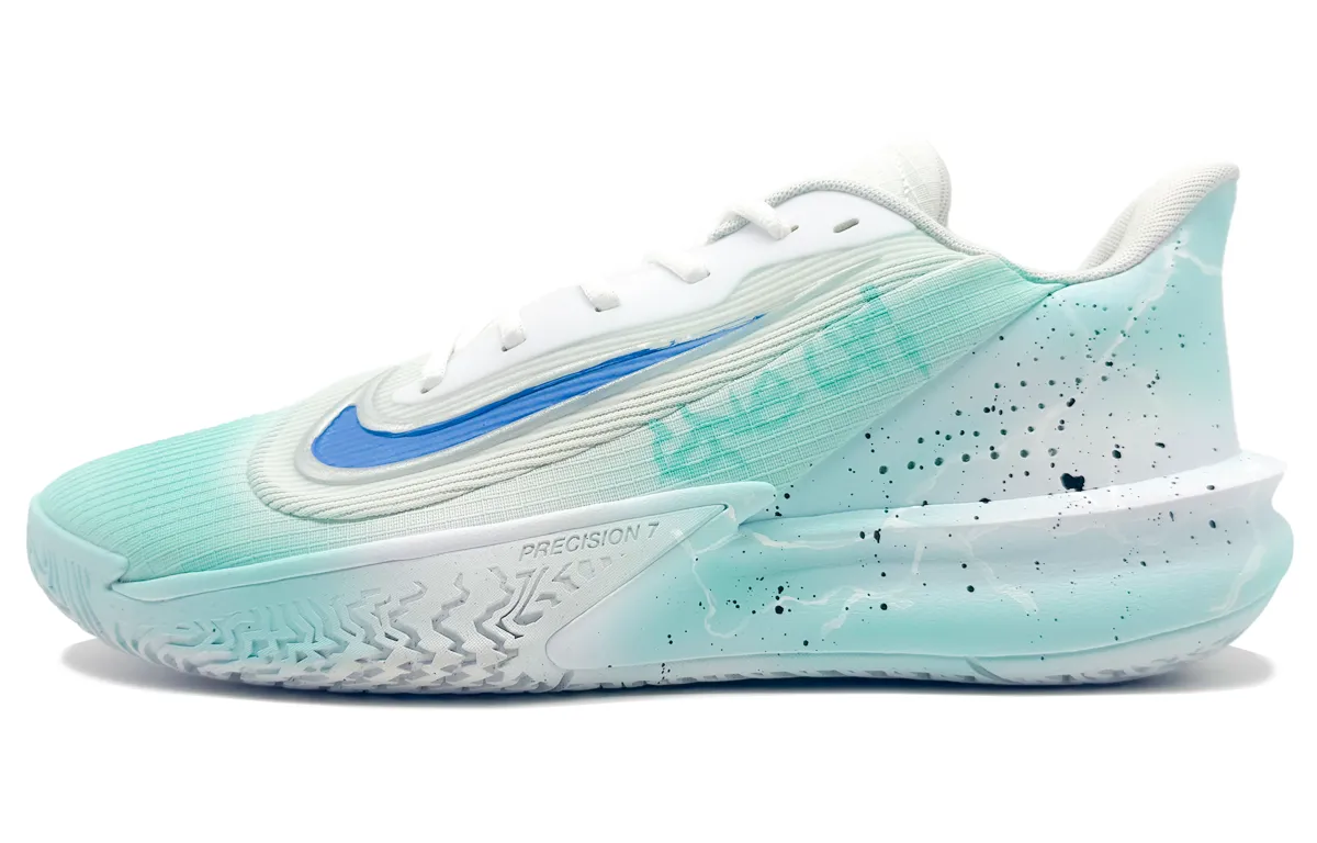 Nike Precision 7 Abrasion Resistant Low top Basketball Shoes Men's Mint Green