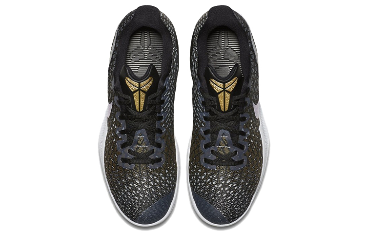 Мужские кроссовки Nike Mamba Instinct EP (черно-серебристо-золотые) — Чёрный / серебристый / золотой — фото 4