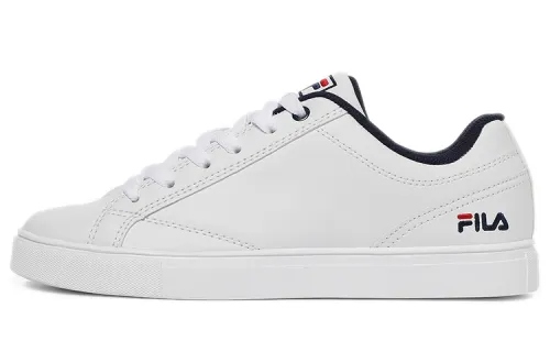 FILA Elite Coat Casual Low top Skateboard Shoes Unisex White Black Korean Style