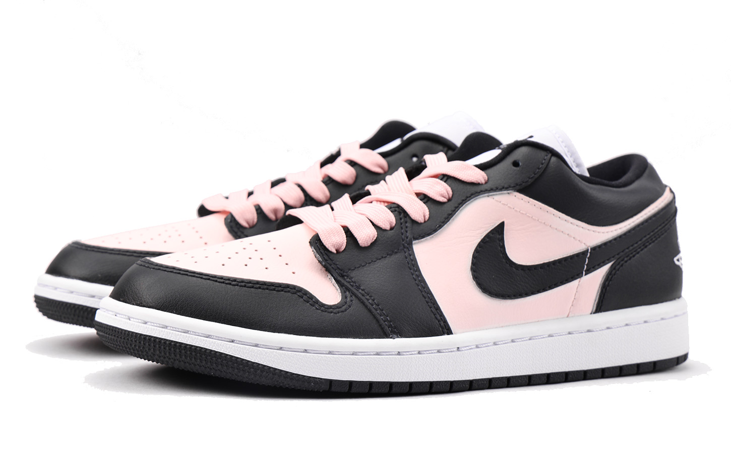 Jordan Air Jordan 1 Slip Resistant Coverage Low top Vintage Basketball Shoes Women’s Pink