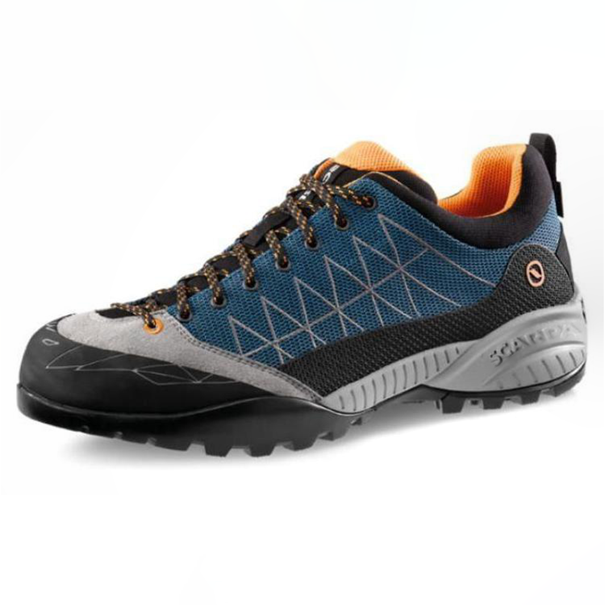 SCARPA Zen Lite GTX Cushioning, Wear Resistant Low top Hiking Shoes Unisex Blue Orange