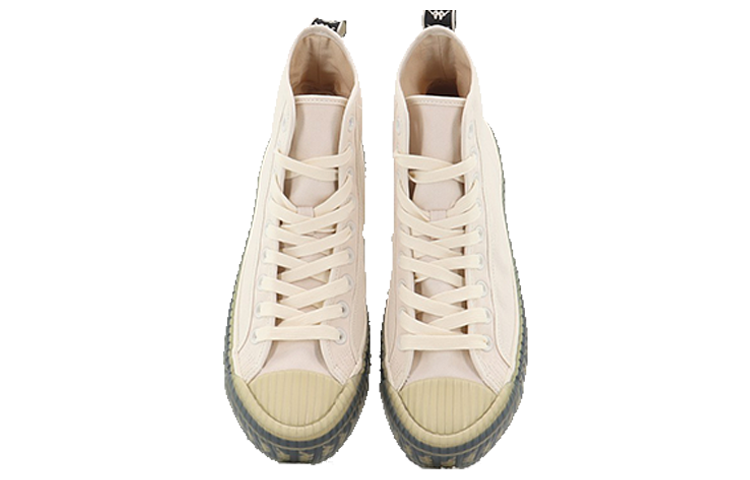 Kappa Non slip Lightweight High top Canvas Shoes Unisex Ivory