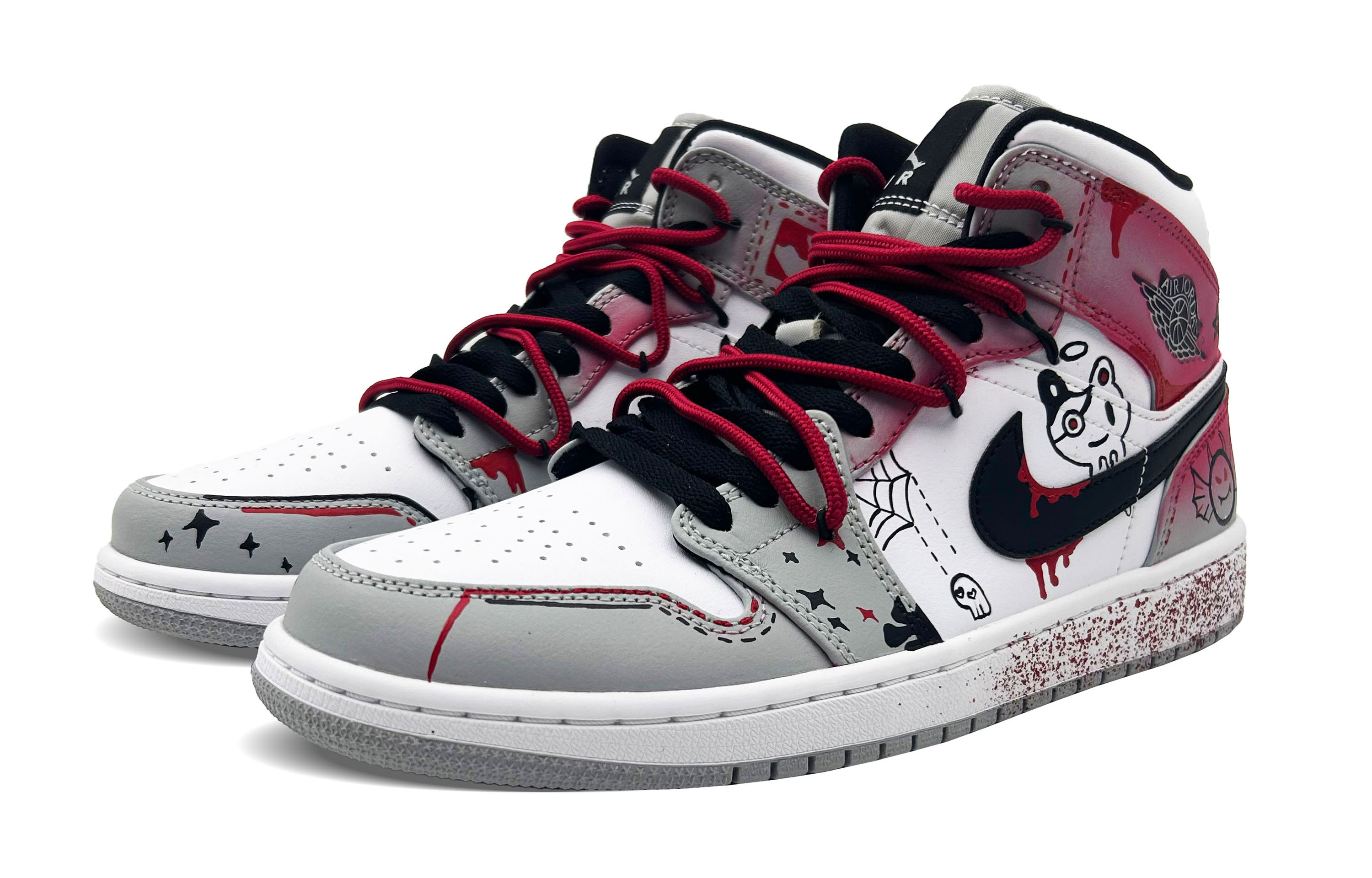 Jordan Air Jordan 1 Mid Cushioning Slip Resistant Abrasion Resistant Mid top Vintage Basketball Shoes Men’s