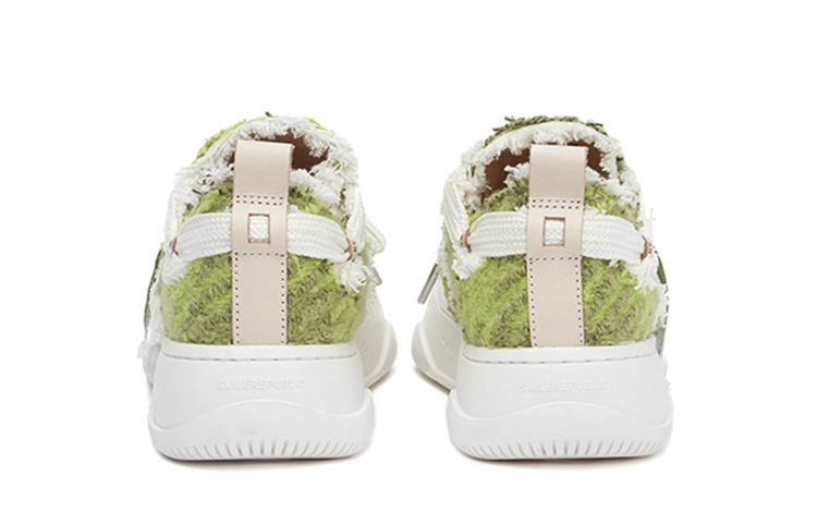 SMILEREPUBLIC Laugh Series ' Back To Earth ' Abrasion Resistant Low top Canvas Shoes Unisex Olive Green