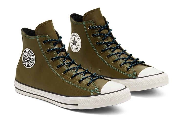 Кеды Converse Chuck Taylor All Star (зелено-белые) — Зелёный / белый — фото 3