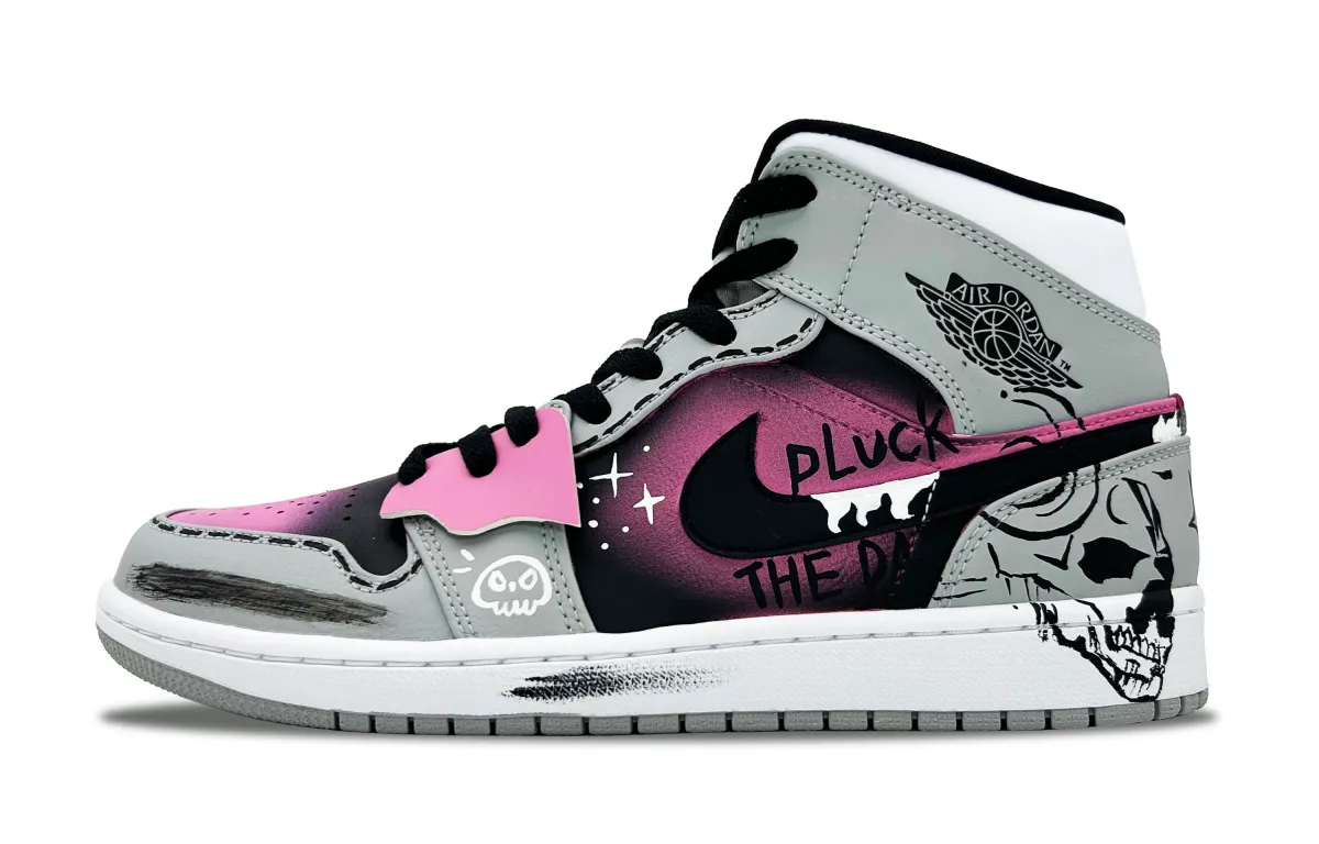 Jordan Air Jordan 1 Synthetic Leather, Split Cow Leather Cushioning Slip Resistant Abrasion Resistant Mid top