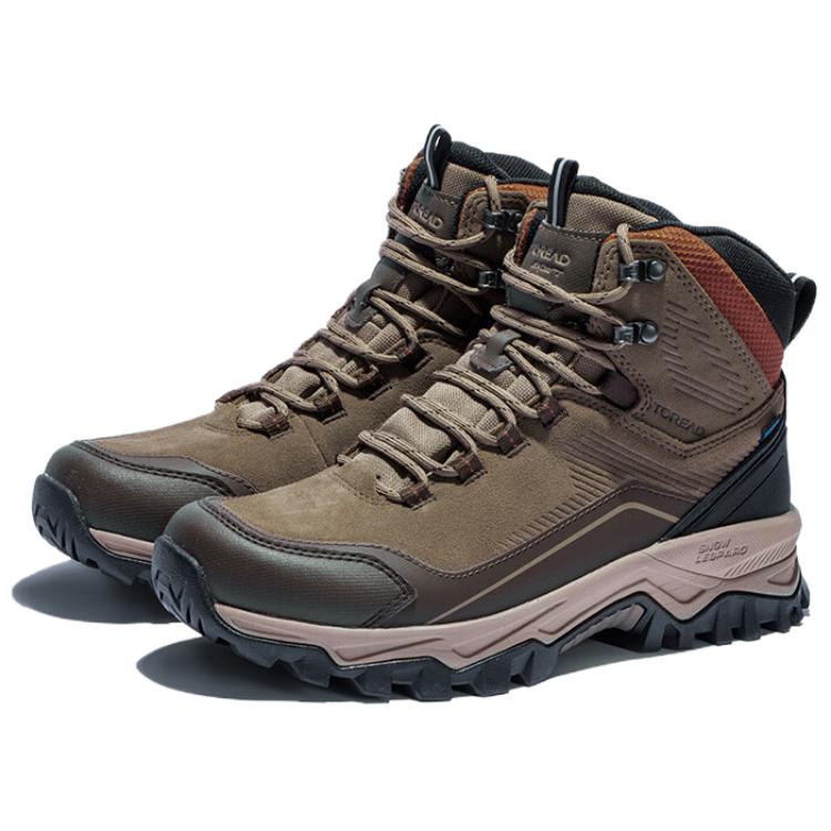 TOREAD Slip Resistant Thermal Slip Resistant Thermal High top Mountaineering Shoes Men’s Brown Black