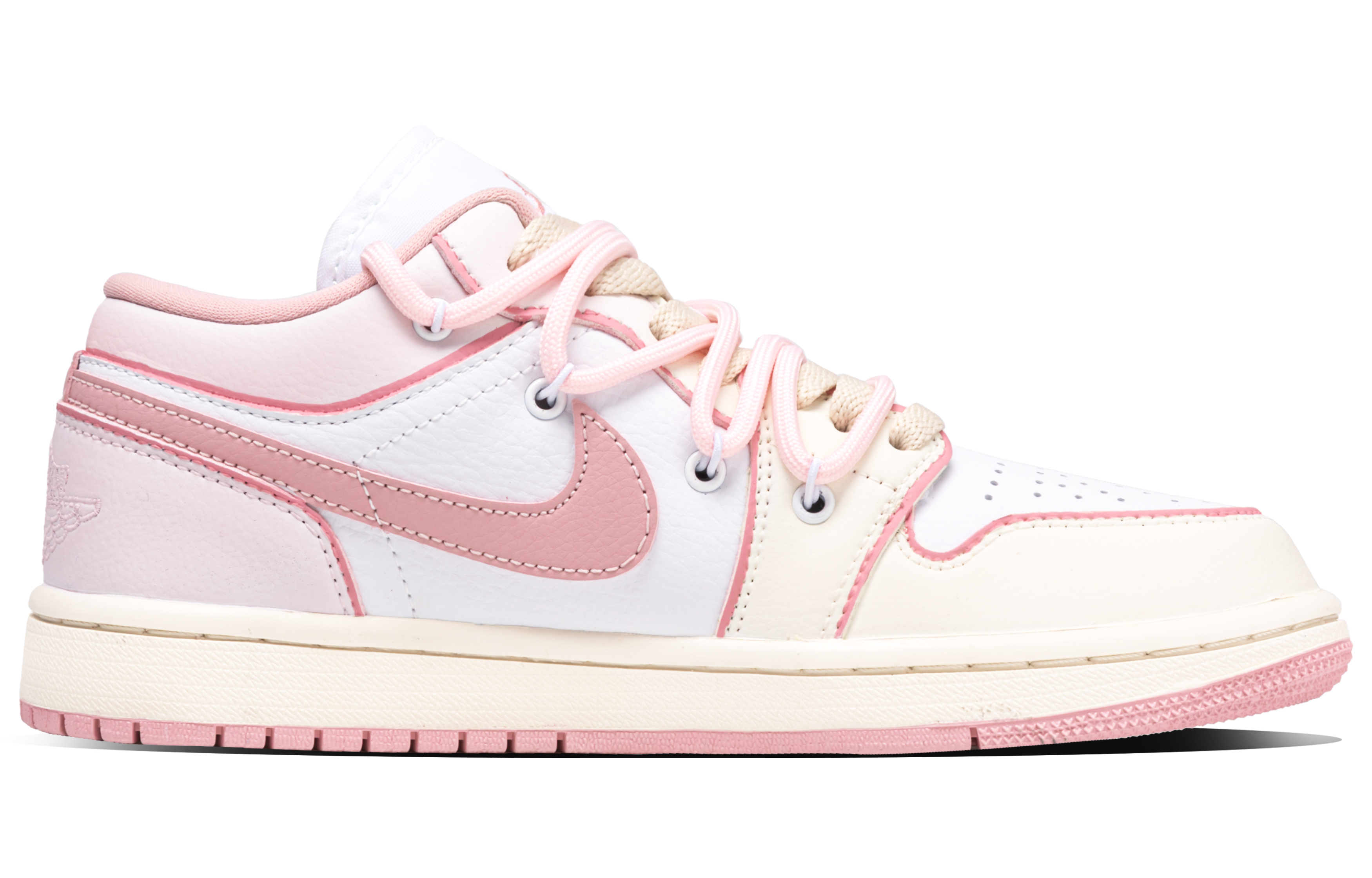 Jordan Air Jordan 1 Cream Puff Cat Abrasion Resistant Abrasion Resistant Low top Vintage Basketball Shoes Women’s