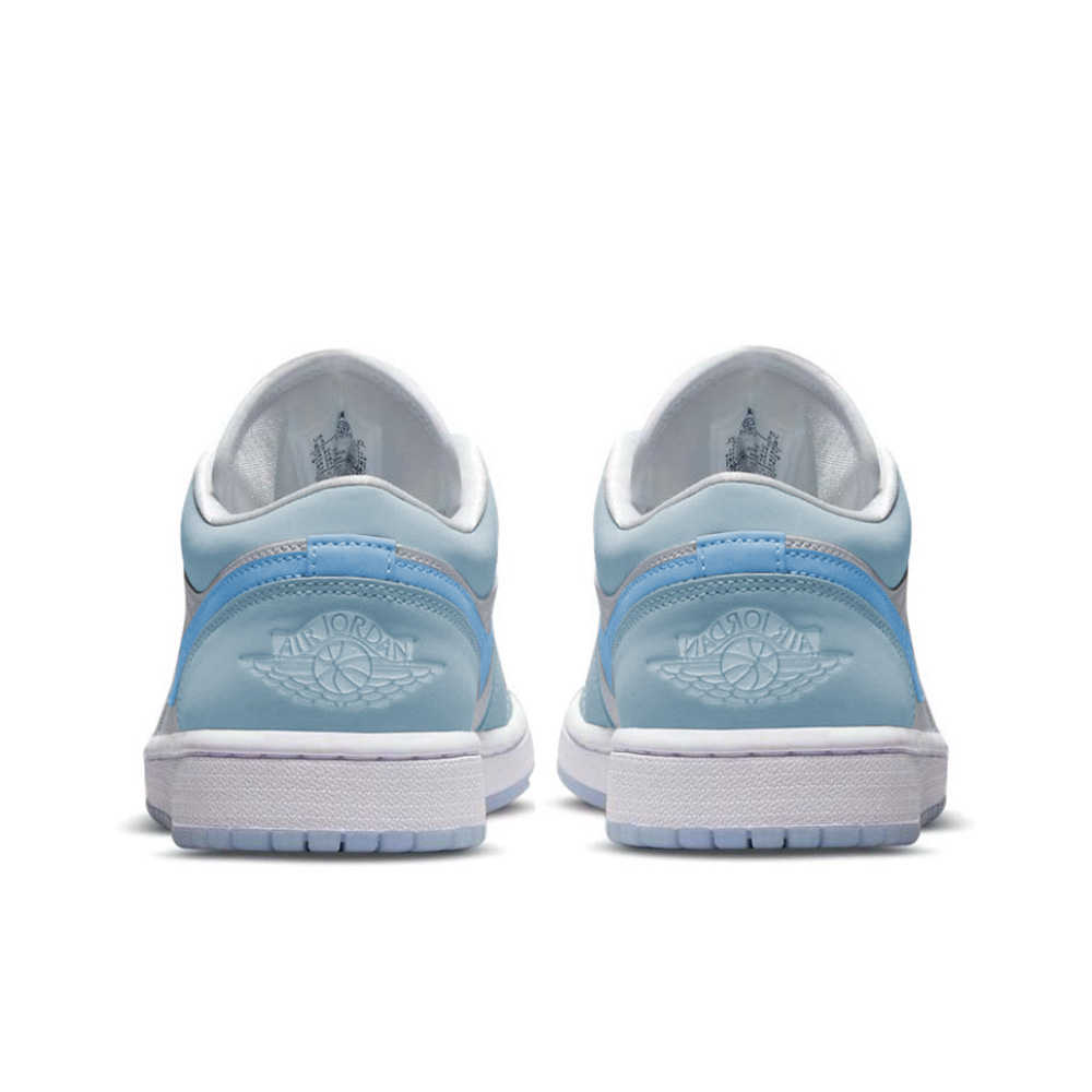 Jordan Air Jordan 1 Cushioning Slip Resistant Abrasion Resistant Low top Vintage Basketball Shoes Women’s Blue White