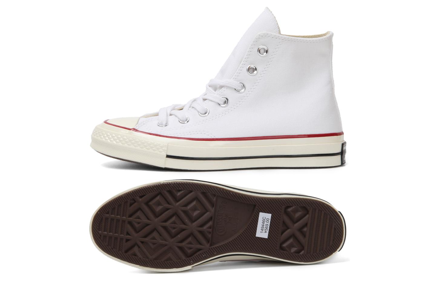 Кеды Converse 1970s Chuck Taylor All-Star 70s (белые) — Белый / красный — фото 5