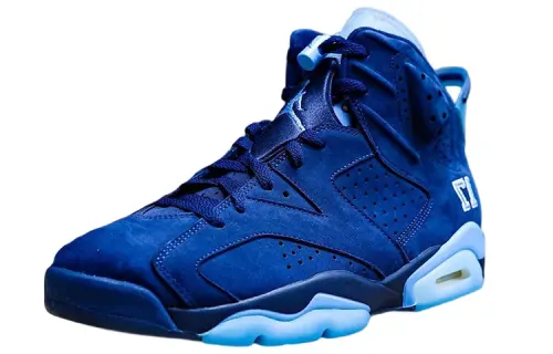 Jordan Air Jordan 6 'SIX CHAMPIONSHIPS' Slip Resistant High top Vintage Basketball Shoes Men's Blue
