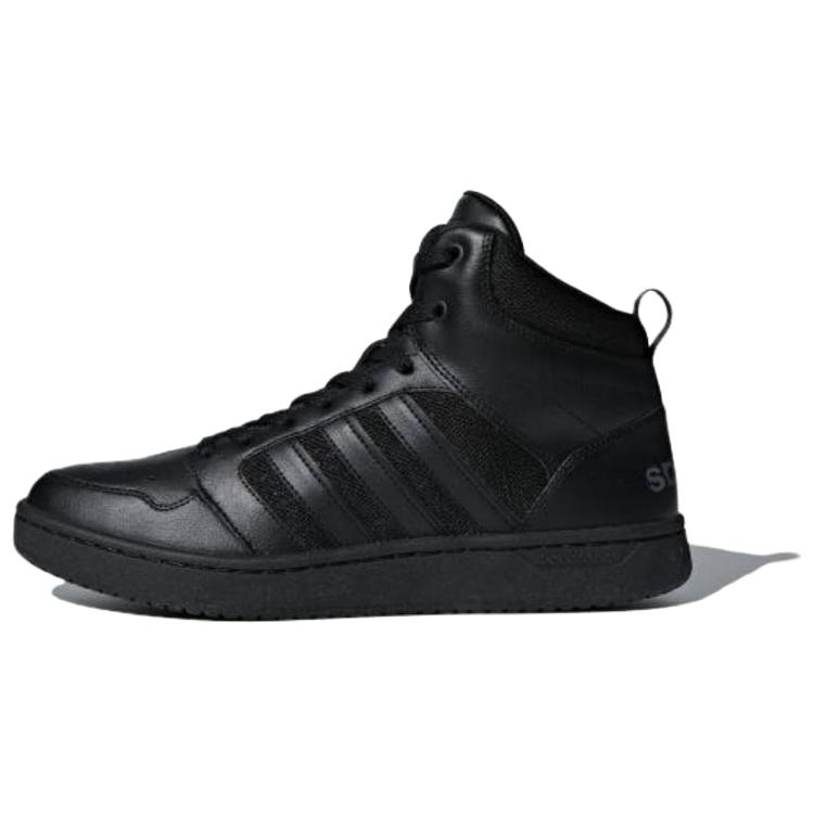 Adidas Cloudfoam Super Slip Resistant Mid top Skateboard Shoes Men's Black
