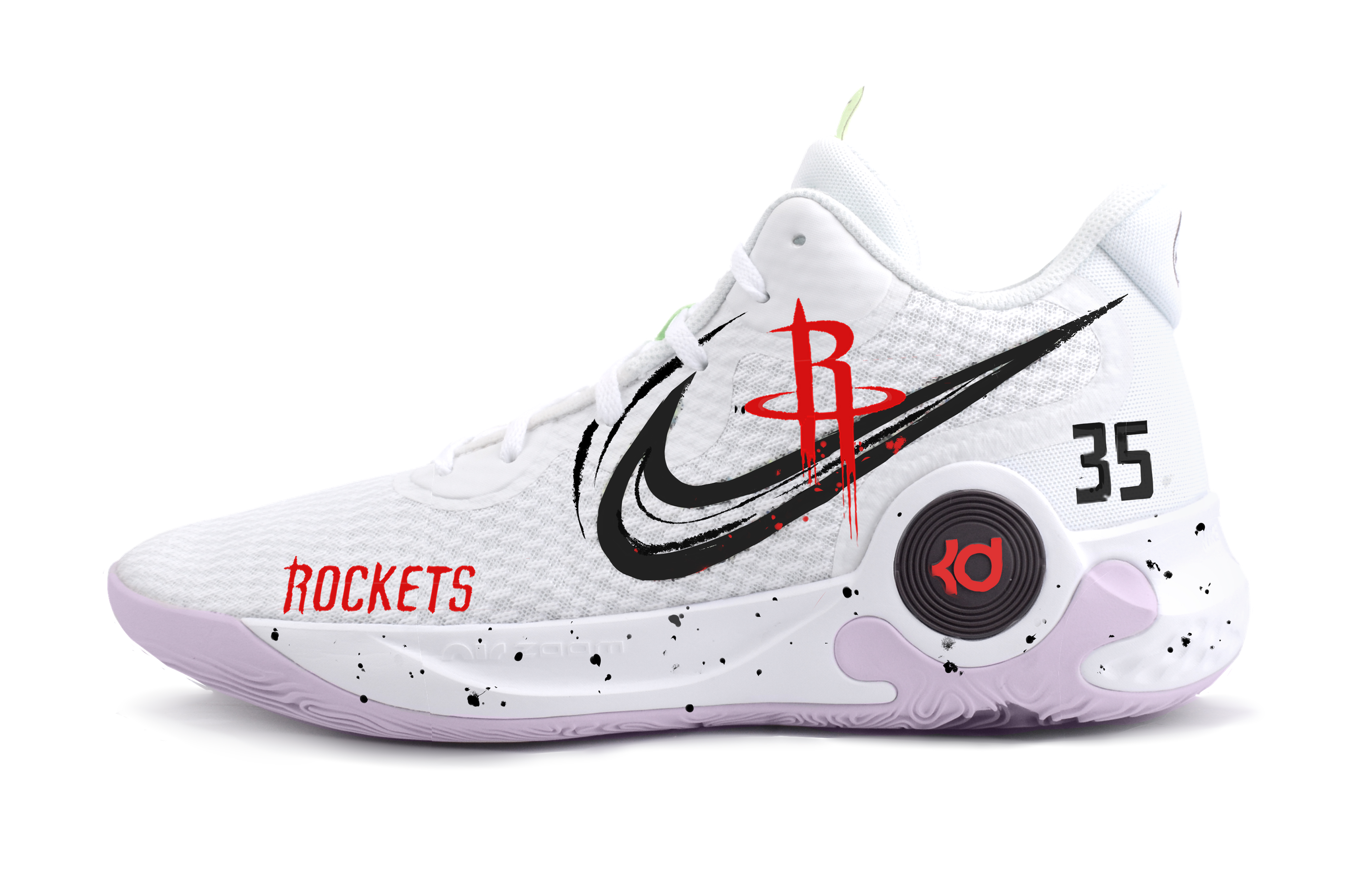 Nike KD Trey 5 IX Rocket Mercenary Abrasion Resistant Abrasion Resistant Mid top Vintage Basketball Shoes Unisex