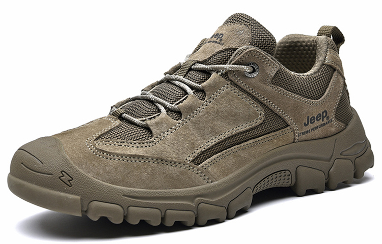 Jeep Comfortable Cushioning Slip Resistant Abrasion Resistant Low top Mountaineering Shoes Men’s
