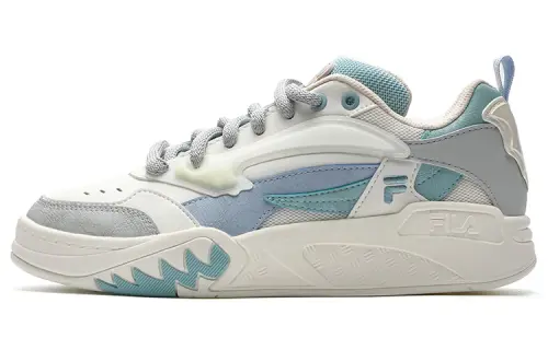 FILA FUSION Desperado Low Top Skate Shoes 'White Grey Blue' Women's