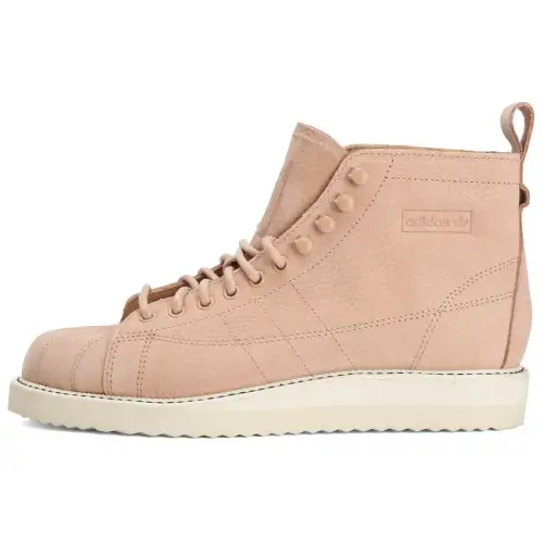 Adidas Originals SUPERSTAR High top Skateboard Shoes Women's Pink