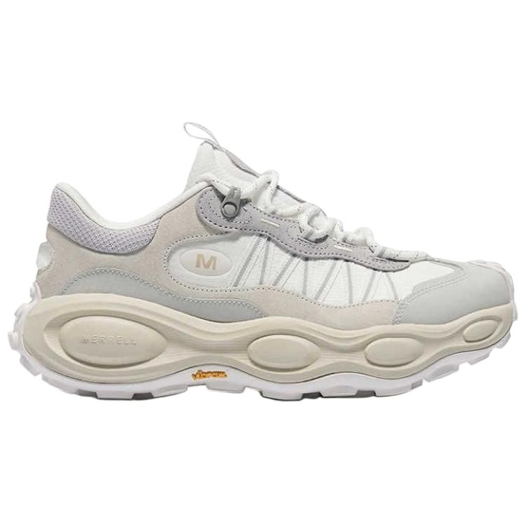 MERRELL Slip Resistant, Abrasion Resistant, Lightweight Low top Hiking Shoes Unisex Cream Gray