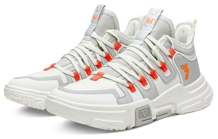 361° Cushioning Slip Resistant Abrasion Resistant Low top Basketball Shoes Men’s Sail White