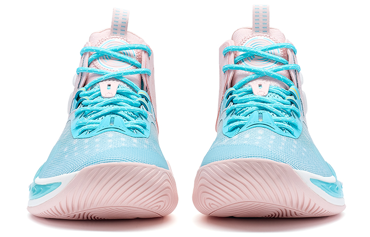 XTEP Wind Style 2 High top Basketball Shoes Men’s Blue Pink
