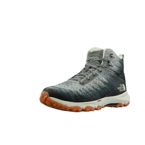 THE NORTH FACE Abrasion Resistant, Waterproof, And Non Slip Grip Mid top Hiking Shoes Women's White Black