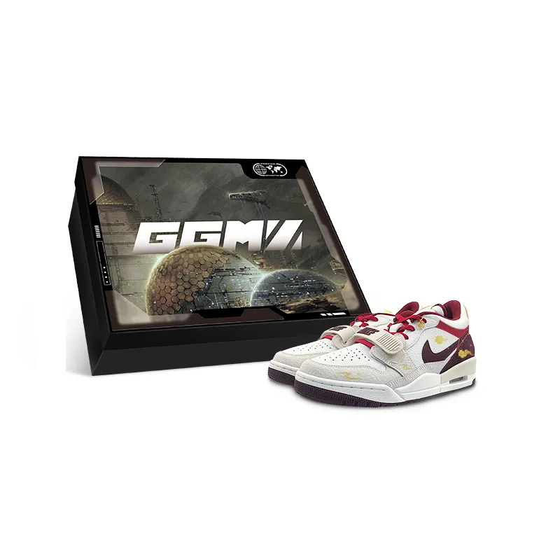 Jordan Legacy 312 Slip Resistant Abrasion Resistant Low top Vintage Basketball Shoes Men's White