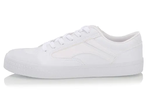 Li Ning Skateboard Shoes Women's Low Top White