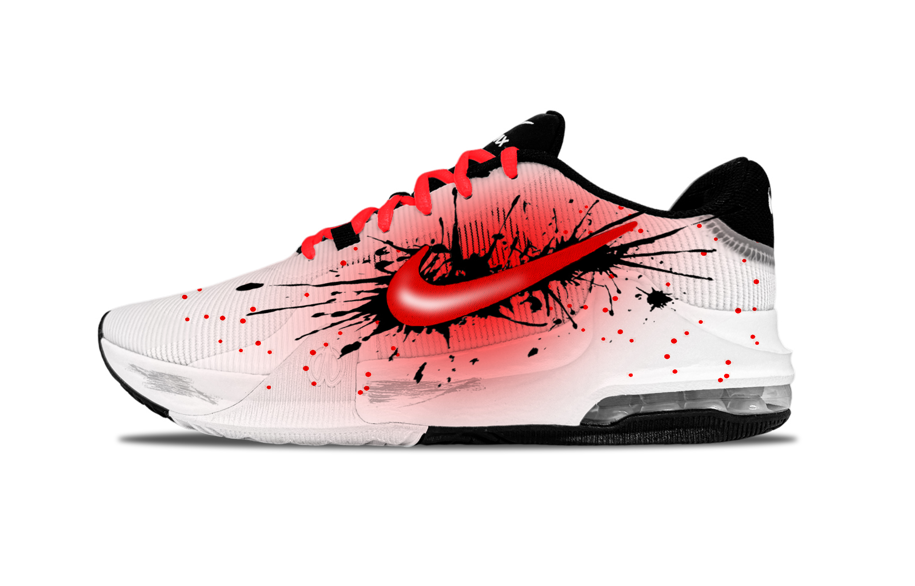Nike Air Max Impact 4 Red Venom Slip Resistant Slip Resistant Low top Basketball Shoes Men’s University Red