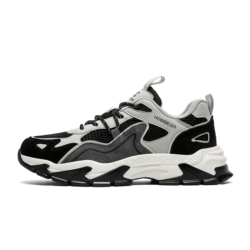 HOBIBEAR Textile, Synthetic Leather Slip Resistant And Breathable Low top Casual Shoes