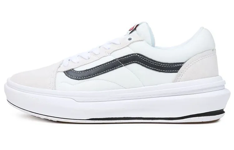Vans Overt Comfycush Abrasion Resistant Lightweight Low top Skateboard Shoes Unisex White Black