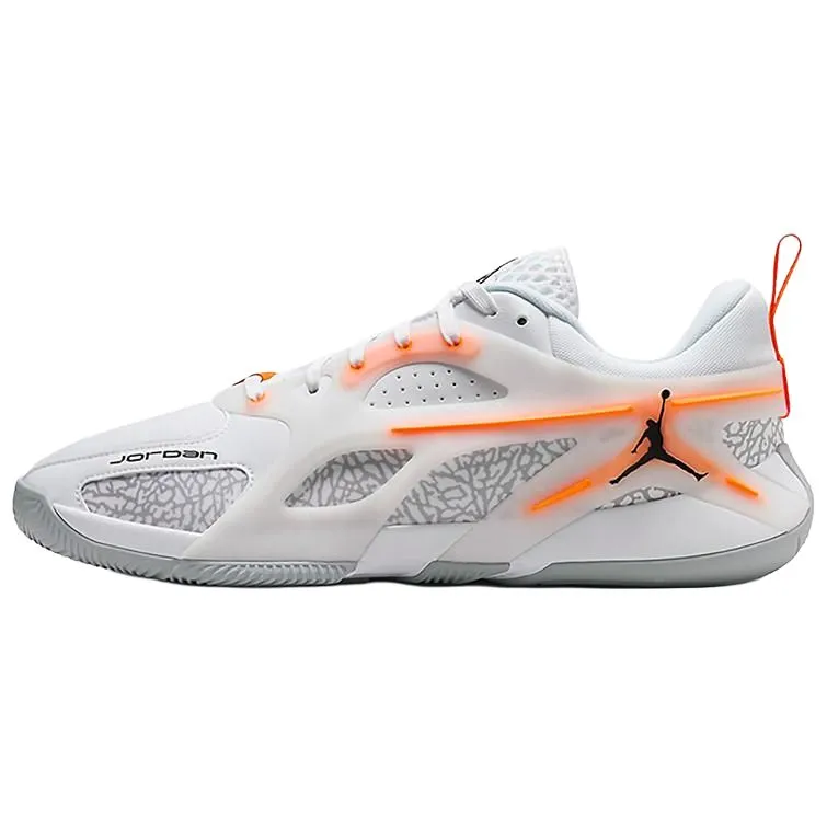 Jordan Heir Abrasion Resistant Low top Basketball Shoes Unisex White